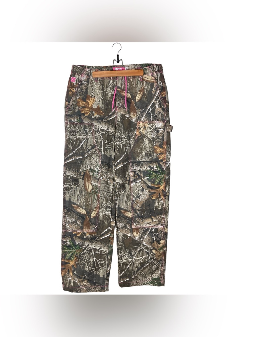 Empyre X Realtree Camo Pink Stitching Double Knee Pants Women’s Size Large